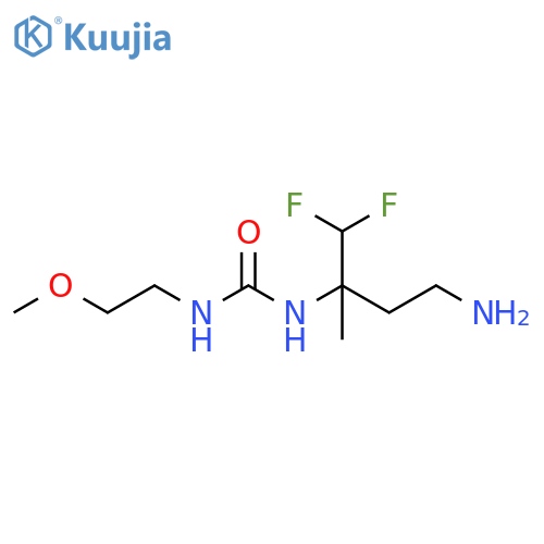 Urea, N-[3-amino-1-(difluoromethyl)-1-methylpropyl]-N'-(2-methoxyethyl)- structure