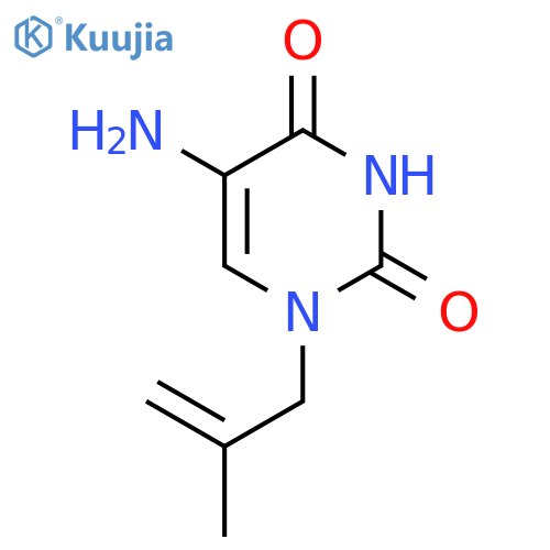 5-amino-1-(2-methylprop-2-en-1-yl)-1,2,3,4-tetrahydropyrimidine-2,4-dione structure