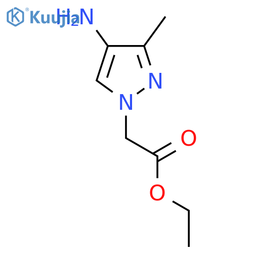 ethyl 2-(4-amino-3-methyl-1H-pyrazol-1-yl)acetate structure
