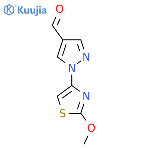 1-(2-methoxy-1,3-thiazol-4-yl)-1H-pyrazole-4-carbaldehyde structure