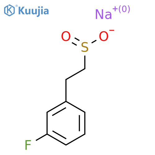 Sodium 2-(3-fluorophenyl)ethane-1-sulfinate structure