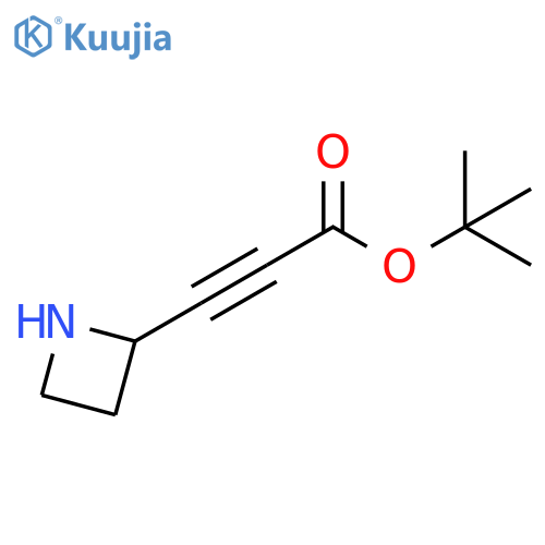 2-Propynoic acid, 3-(2-azetidinyl)-, 1,1-dimethylethyl ester structure