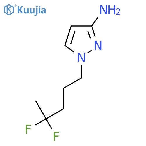 1-(4,4-difluoropentyl)-1H-pyrazol-3-amine structure