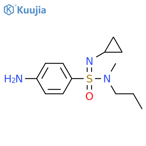 4-[N-cyclopropyl-S-[methyl(propyl)amino]sulfonimidoyl]aniline structure