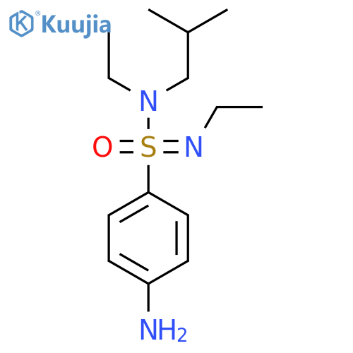4-[N-ethyl-S-[ethyl(2-methylpropyl)amino]sulfonimidoyl]aniline structure