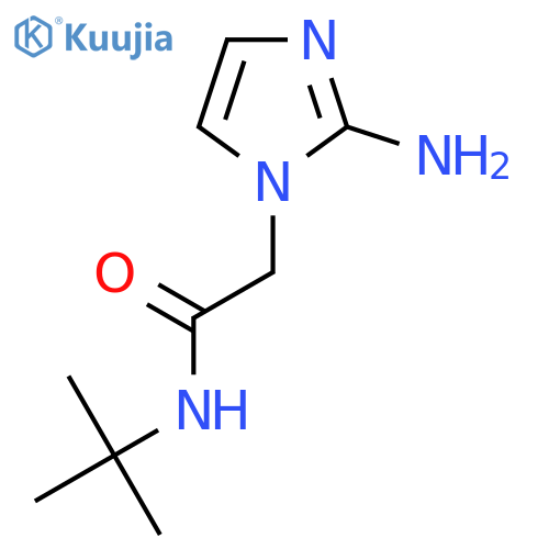 2-(2-amino-1H-imidazol-1-yl)-N-tert-butylacetamide structure