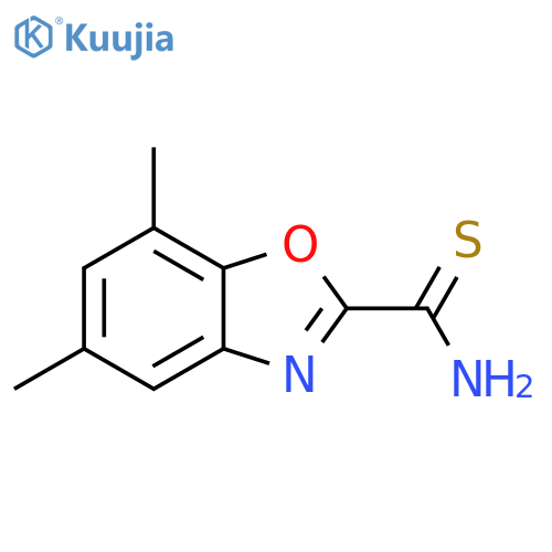 5,7-Dimethyl-1,3-benzoxazole-2-carbothioamide structure
