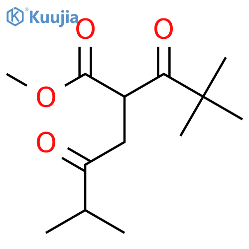 methyl 2-(2,2-dimethylpropanoyl)-5-methyl-4-oxohexanoate structure