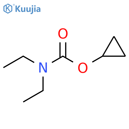 Carbamic acid, N,N-diethyl-, cyclopropyl ester structure