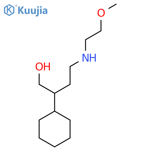 2-Cyclohexyl-4-[(2-methoxyethyl)amino]butan-1-ol structure