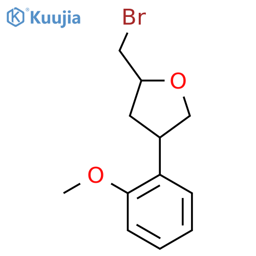 2-(Bromomethyl)-4-(2-methoxyphenyl)oxolane structure
