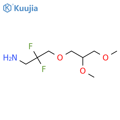 1-Propanamine, 3-(2,3-dimethoxypropoxy)-2,2-difluoro- structure
