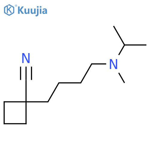1-{4-[Methyl(propan-2-yl)amino]butyl}cyclobutane-1-carbonitrile structure