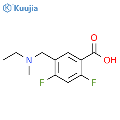 Benzoic acid, 5-[(ethylmethylamino)methyl]-2,4-difluoro- structure