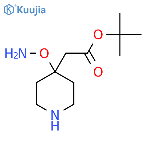 Tert-butyl 2-[4-(aminooxy)piperidin-4-yl]acetate structure