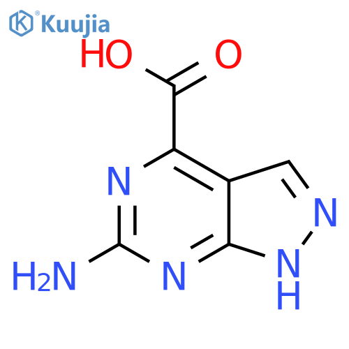 6-amino-1H-pyrazolo[3,4-d]pyrimidine-4-carboxylic acid structure