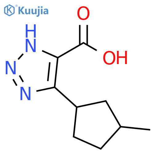 1H-1,2,3-Triazole-5-carboxylic acid, 4-(3-methylcyclopentyl)- structure