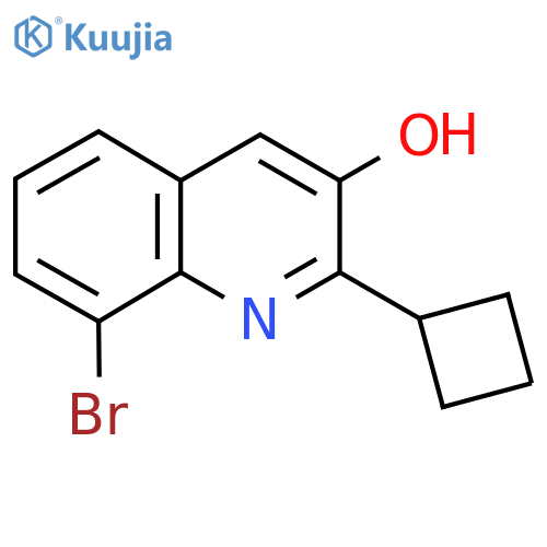 8-Bromo-2-cyclobutylquinolin-3-ol structure
