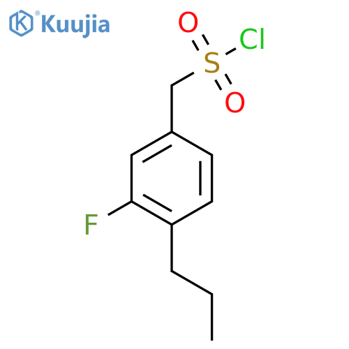 (3-fluoro-4-propylphenyl)methanesulfonyl chloride structure