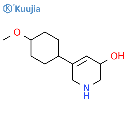 5-(4-Methoxycyclohexyl)-1,2,3,6-tetrahydropyridin-3-ol structure