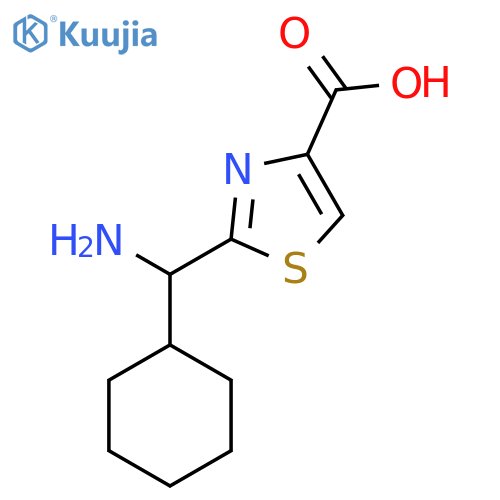 2-amino(cyclohexyl)methyl-1,3-thiazole-4-carboxylic acid structure
