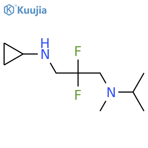 N-{2,2-difluoro-3-[methyl(propan-2-yl)amino]propyl}cyclopropanamine structure