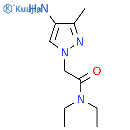 2-(4-amino-3-methyl-1H-pyrazol-1-yl)-N,N-diethylacetamide structure