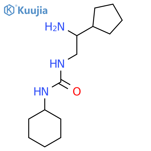 3-(2-amino-2-cyclopentylethyl)-1-cyclohexylurea structure