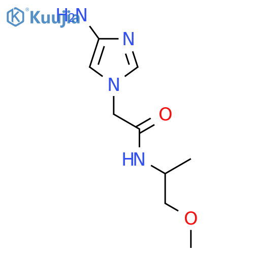 2-(4-amino-1H-imidazol-1-yl)-N-(1-methoxypropan-2-yl)acetamide structure