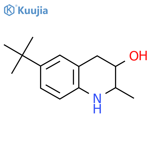 6-Tert-butyl-2-methyl-1,2,3,4-tetrahydroquinolin-3-ol structure
