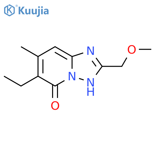 6-ethyl-2-(methoxymethyl)-7-methyl-1,2,4triazolo1,5-apyridin-5-ol structure