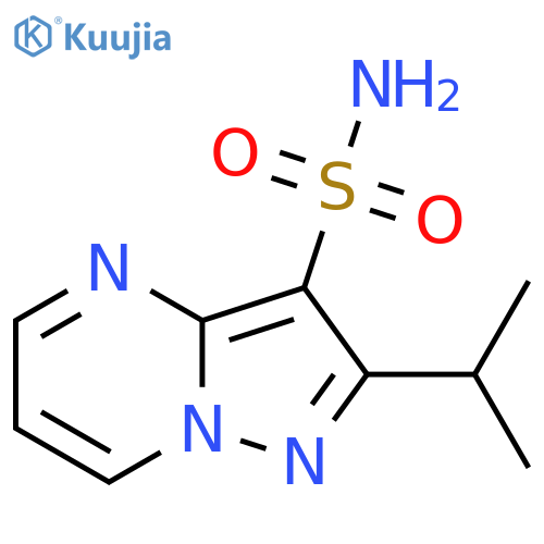 2-(propan-2-yl)pyrazolo1,5-apyrimidine-3-sulfonamide structure