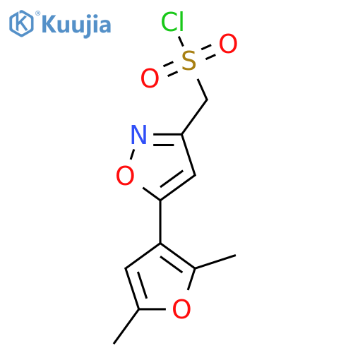 5-(2,5-dimethylfuran-3-yl)-1,2-oxazol-3-ylmethanesulfonyl chloride structure