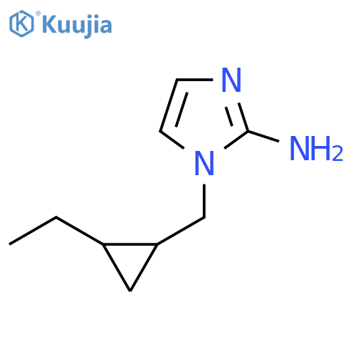1-(2-ethylcyclopropyl)methyl-1H-imidazol-2-amine structure