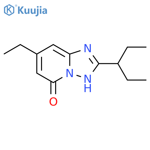 7-ethyl-2-(pentan-3-yl)-1,2,4triazolo1,5-apyridin-5-ol structure