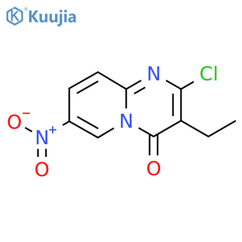 2-chloro-3-ethyl-7-nitro-4H-pyrido1,2-apyrimidin-4-one structure