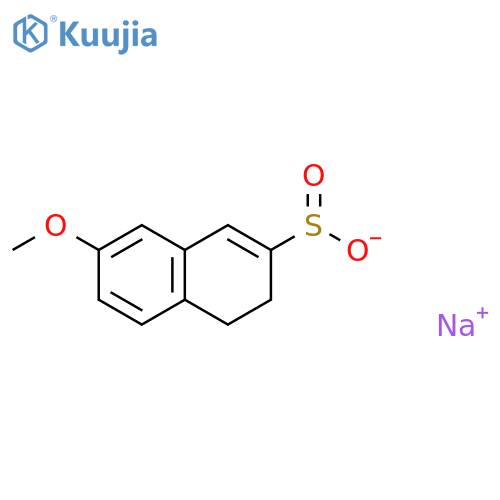 Sodium 7-methoxy-3,4-dihydronaphthalene-2-sulfinate structure