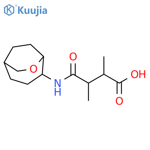 Butanoic acid, 2,3-dimethyl-4-(6-oxabicyclo[3.2.2]non-4-ylamino)-4-oxo- structure