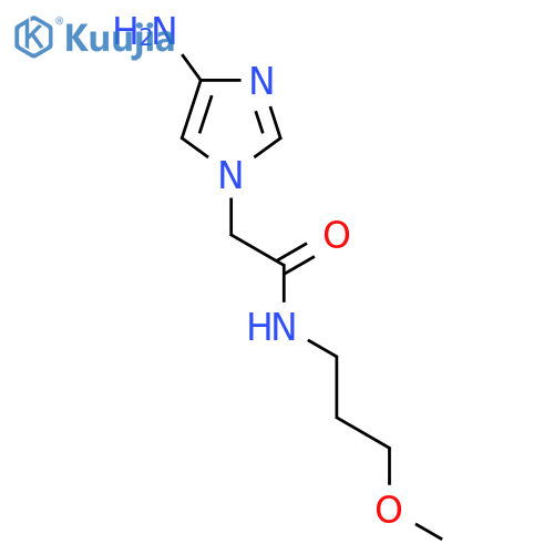 2-(4-amino-1H-imidazol-1-yl)-N-(3-methoxypropyl)acetamide structure