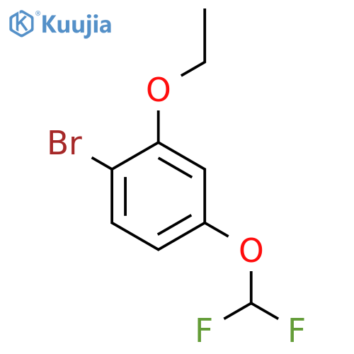 1-bromo-4-(difluoromethoxy)-2-ethoxybenzene structure