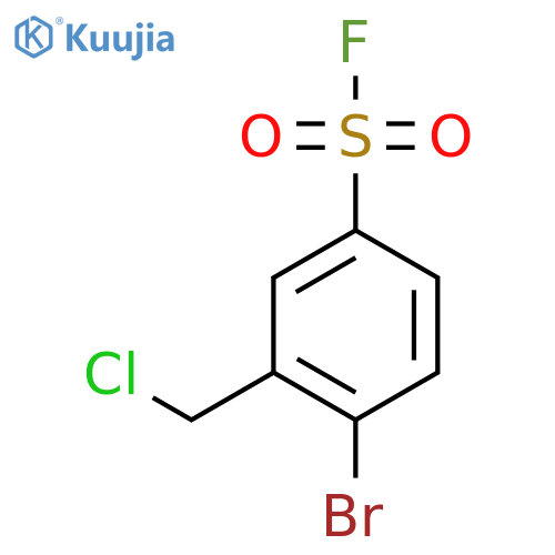 4-Bromo-3-(chloromethyl)benzene-1-sulfonyl fluoride structure