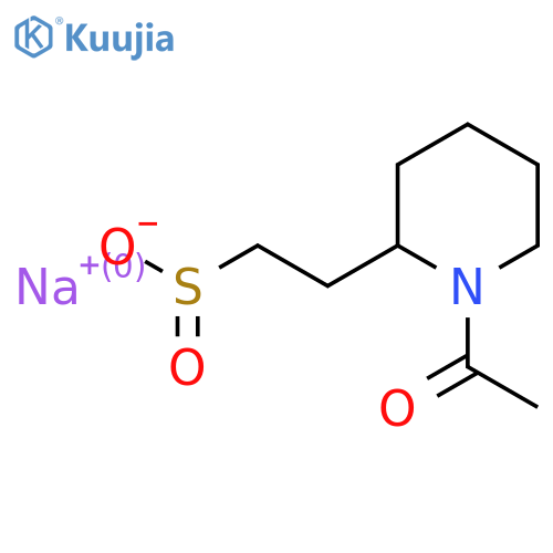 Sodium 2-(1-acetylpiperidin-2-yl)ethane-1-sulfinate structure