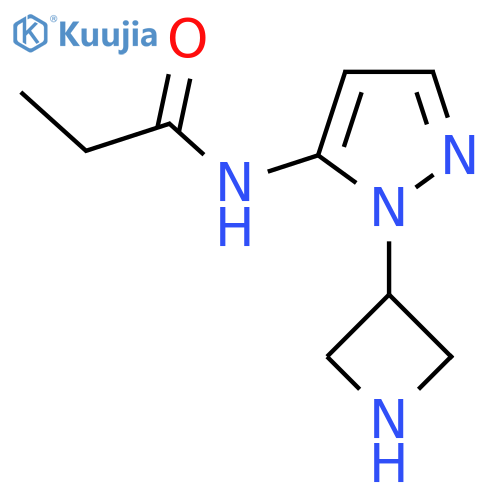 N-1-(azetidin-3-yl)-1H-pyrazol-5-ylpropanamide structure