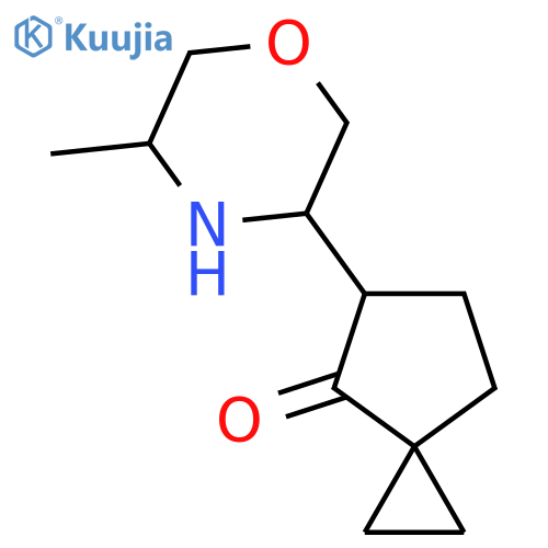 5-(5-methylmorpholin-3-yl)spiro2.4heptan-4-one structure