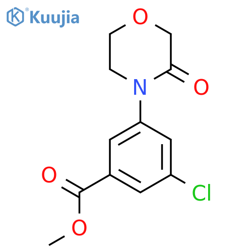 methyl 3-chloro-5-(3-oxomorpholin-4-yl)benzoate structure