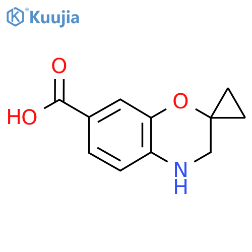3,4-dihydrospiro1,4-benzoxazine-2,1'-cyclopropane-7-carboxylic acid structure