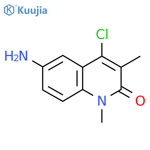 6-amino-4-chloro-1,3-dimethyl-1,2-dihydroquinolin-2-one structure