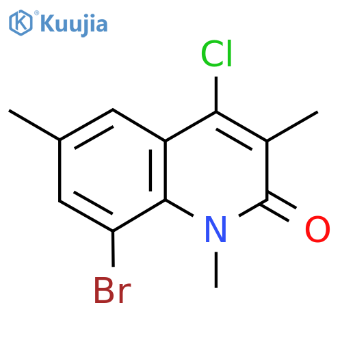 8-bromo-4-chloro-1,3,6-trimethyl-1,2-dihydroquinolin-2-one structure