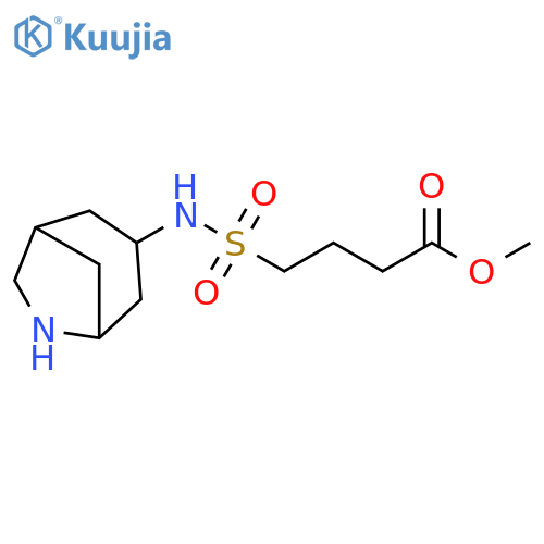 Butanoic acid, 4-[(6-azabicyclo[3.2.1]oct-3-ylamino)sulfonyl]-, methyl ester structure