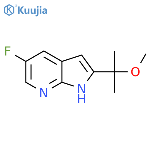 5-fluoro-2-(2-methoxypropan-2-yl)-1H-pyrrolo2,3-bpyridine structure